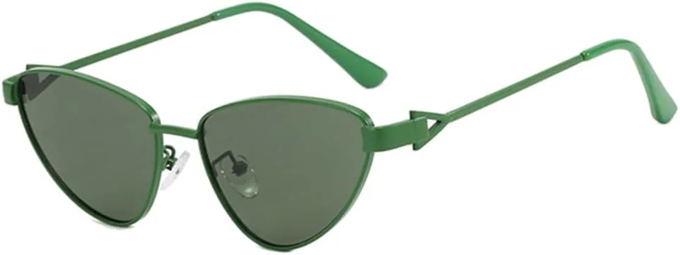 Винтажные металлические солнцезащитные очки «кошачий глаз» в ретро-стиле, маленькая треугольная оправа, женские солнцезащитные очки для леди generic, Green Gray
Винтажные металлические солнцезащитные очки «кошачий глаз» в ретро-стиле, маленькая треугольная оправа, женские солнцезащитные очки для леди generic, Green Gray