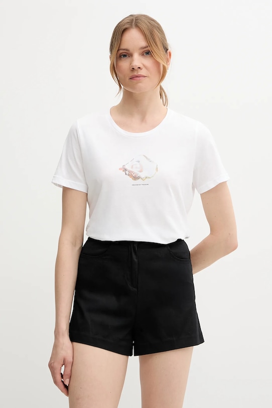 Хлопковая футболка Sisley, белый
Хлопковая футболка Sisley, белый