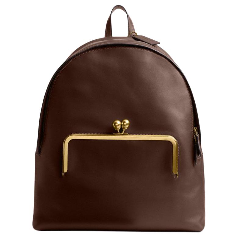 COACH Кожаный рюкзак с застежкой-кисслок
COACH Кожаный рюкзак с застежкой-кисслок