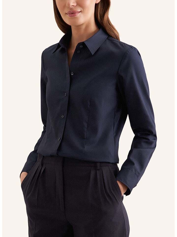 Блуза Seidensticker Hemd, темно-синий
Блуза Seidensticker Hemd, темно-синий