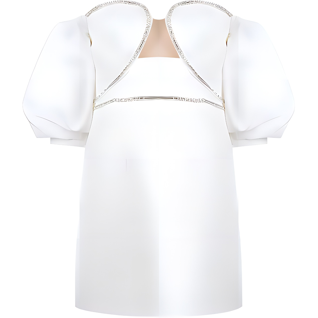 Футболка с коротким рукавом Self-portrait цвета слоновой кости
Футболка с коротким рукавом Self-portrait цвета слоновой кости