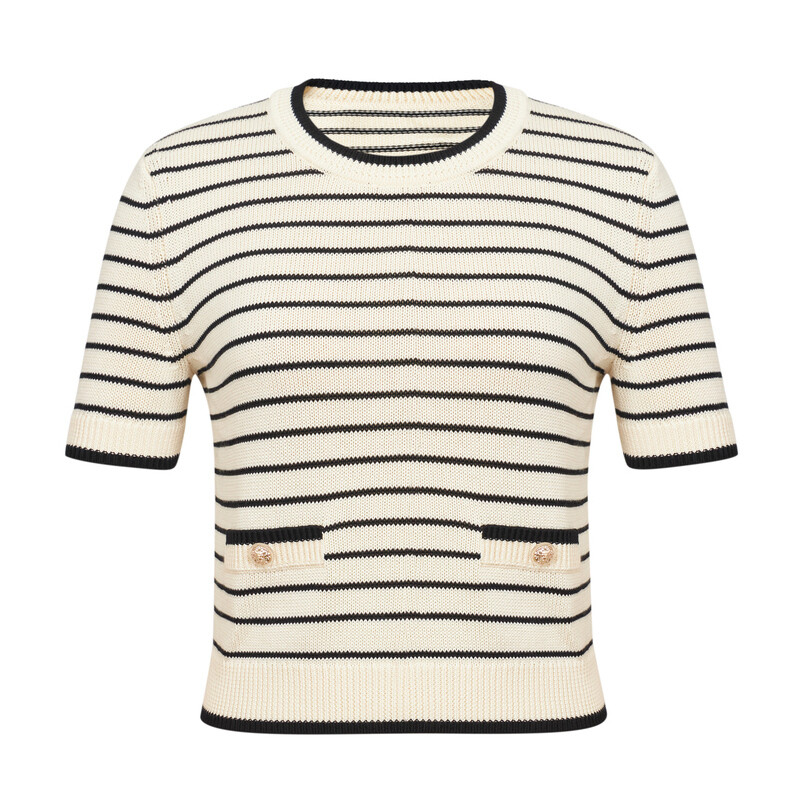 Свитер женский Deep Breath в короткую полоску, черный
Свитер женский Deep Breath в короткую полоску, черный