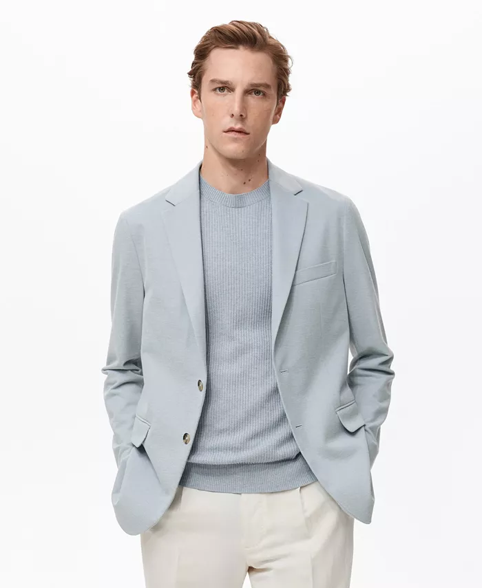 Мужской приталенный хлопковый блейзер Verner MANGO, синий
Мужской приталенный хлопковый блейзер Verner MANGO, синий