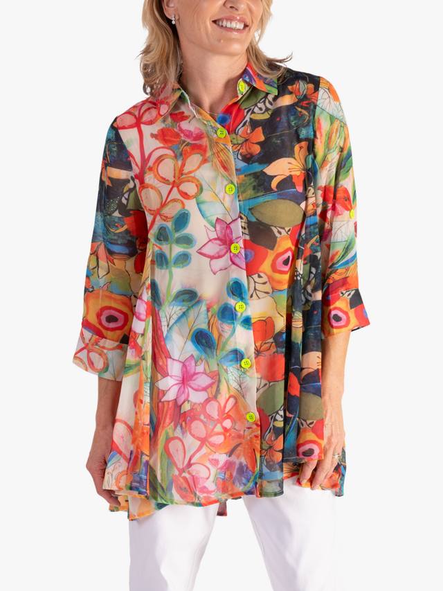 Рубашка с художественным цветочным принтом chesca, Red/Multi
Рубашка с художественным цветочным принтом chesca, Red/Multi