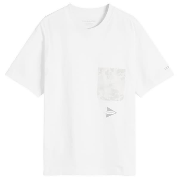 End. x And Wander Футболка с карманом и принтом в виде креста, белый
End. x And Wander Футболка с карманом и принтом в виде креста, белый