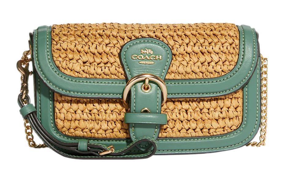 Кожаный клатч Kleo, браслетная сумка, кроссбоді, плечевая сумка для женщин цвета хаки и синий COACH
Кожаный клатч Kleo, браслетная сумка, кроссбоді, плечевая сумка для женщин цвета хаки и синий COACH