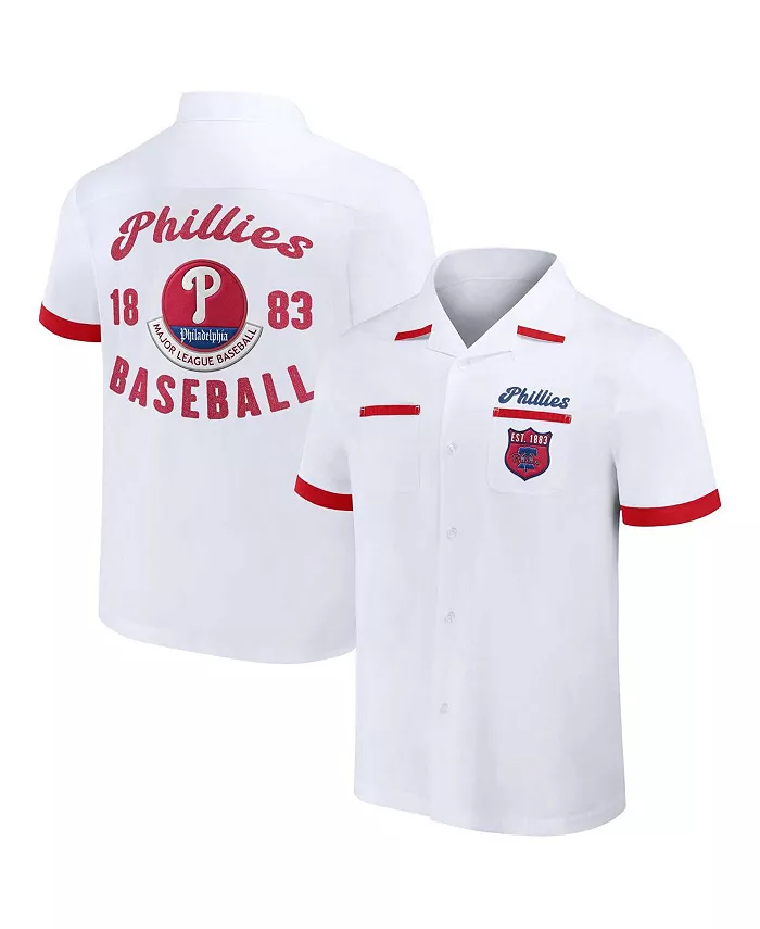 Мужская рубашка на пуговицах для боулинга Darius Rucker Collection By White Philadelphia Phillies Fanatics
Мужская рубашка на пуговицах для боулинга Darius Rucker Collection By White Philadelphia Phillies Fanatics