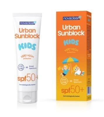 NovaClear Urban Sunblock Защитный крем для детей от 3 лет SP 50 125мл
NovaClear Urban Sunblock Защитный крем для детей от 3 лет SP 50 125мл