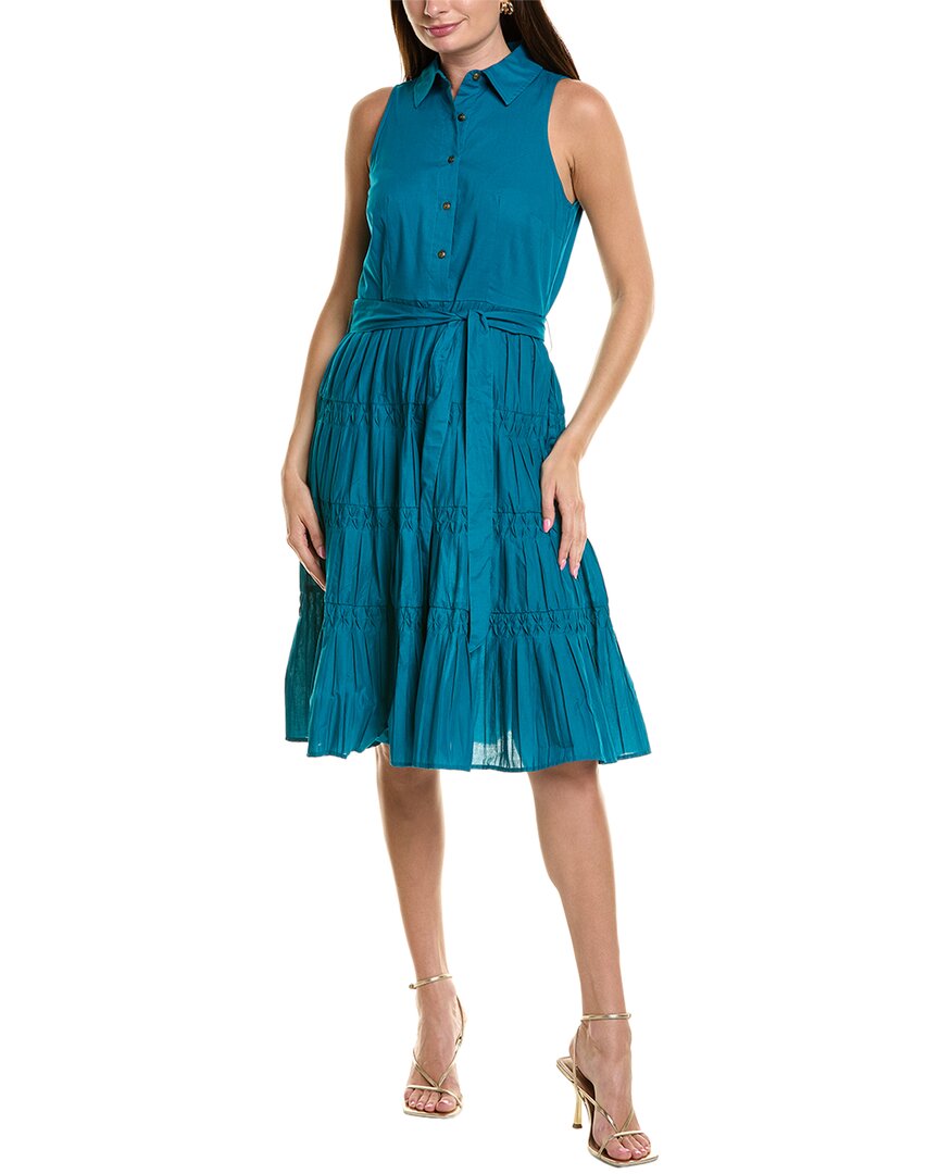 Anne Klein Petite Diamond Smock Shirtdress, синий
Anne Klein Petite Diamond Smock Shirtdress, синий