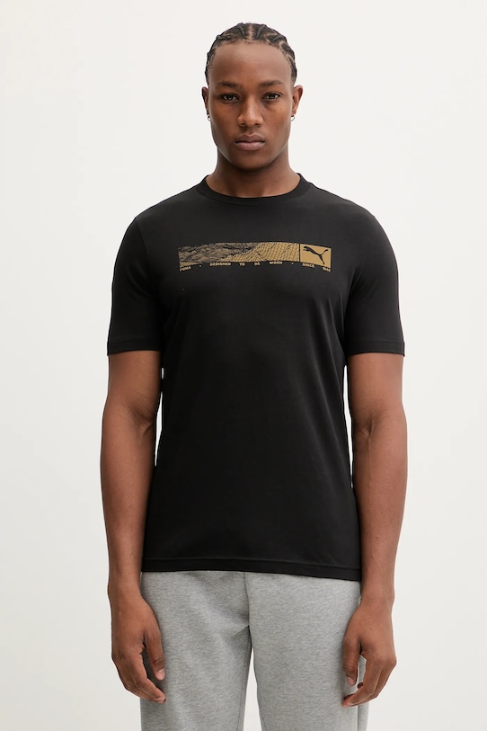 Хлопковая футболка Puma, черный
Хлопковая футболка Puma, черный