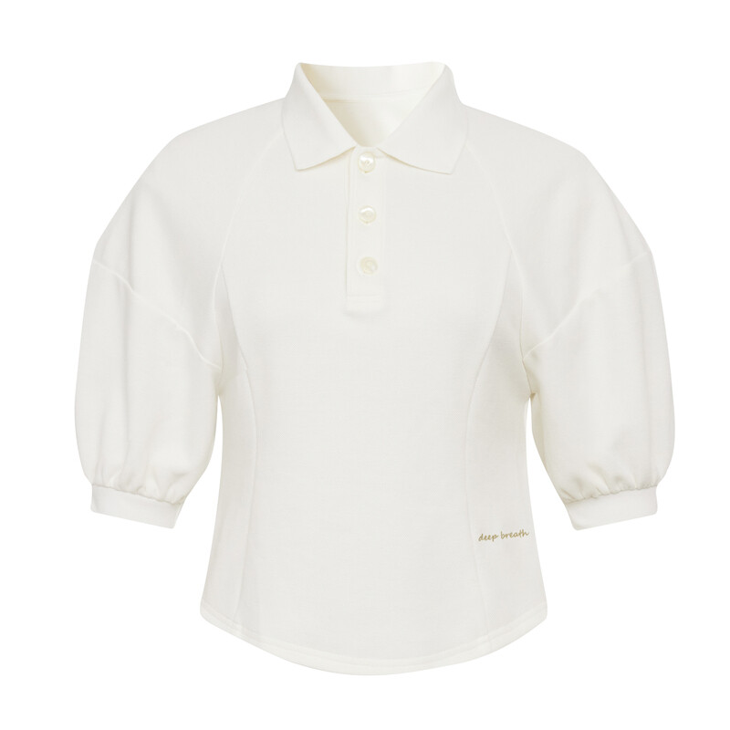 Футболка-поло Deep Breath с вышивкой, пепельный 
Футболка-поло Deep Breath с вышивкой, пепельный