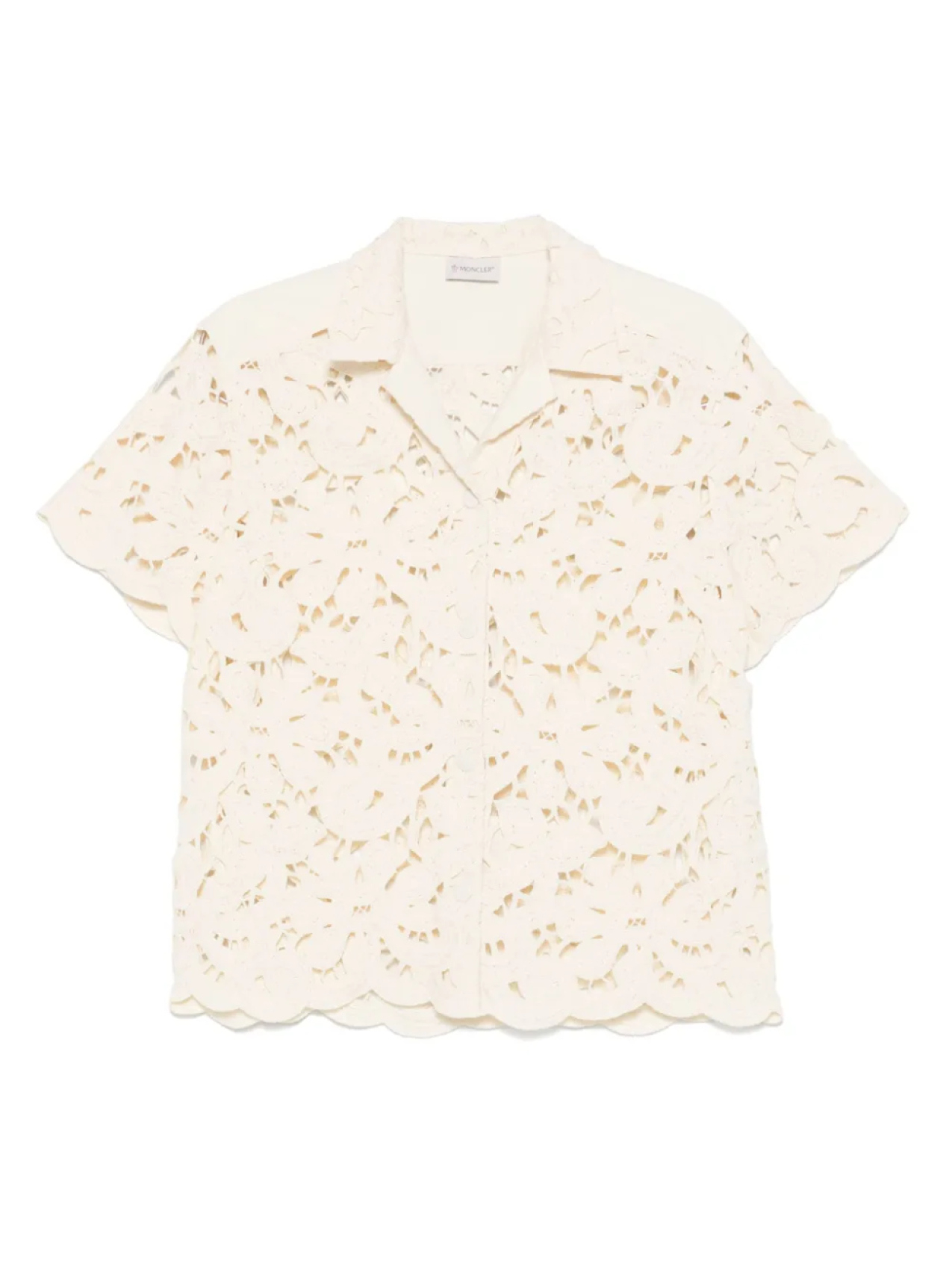 Рубашка в технике макраме с цветочным принтом Moncler, нейтральный
Рубашка в технике макраме с цветочным принтом Moncler, нейтральный