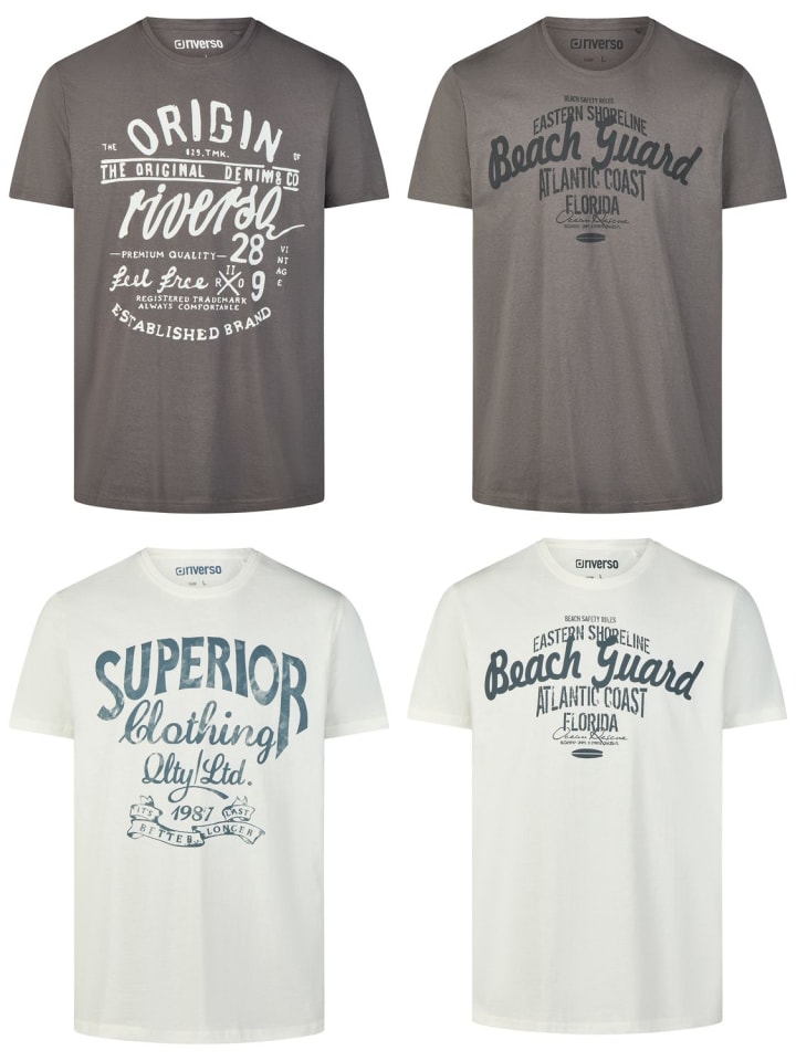 Набор из 4 разноцветных футболок RIVLeon
Набор из 4 разноцветных футболок RIVLeon