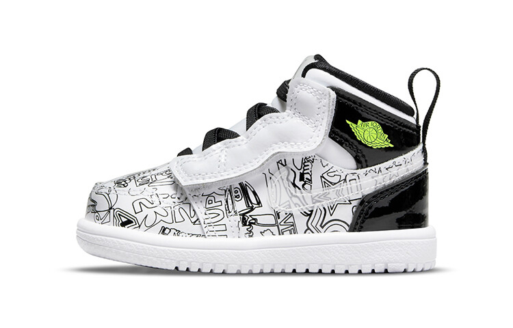Кроссовки Jordan 1 Mid White Black Graffiti 
Кроссовки Jordan 1 Mid White Black Graffiti