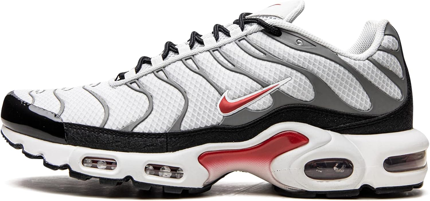 Кроссовки Nike Air Max Plus, мужские спортивные кроссовки, Photon Dust/Varsity Red
Кроссовки Nike Air Max Plus, мужские спортивные кроссовки, Photon Dust/Varsity Red