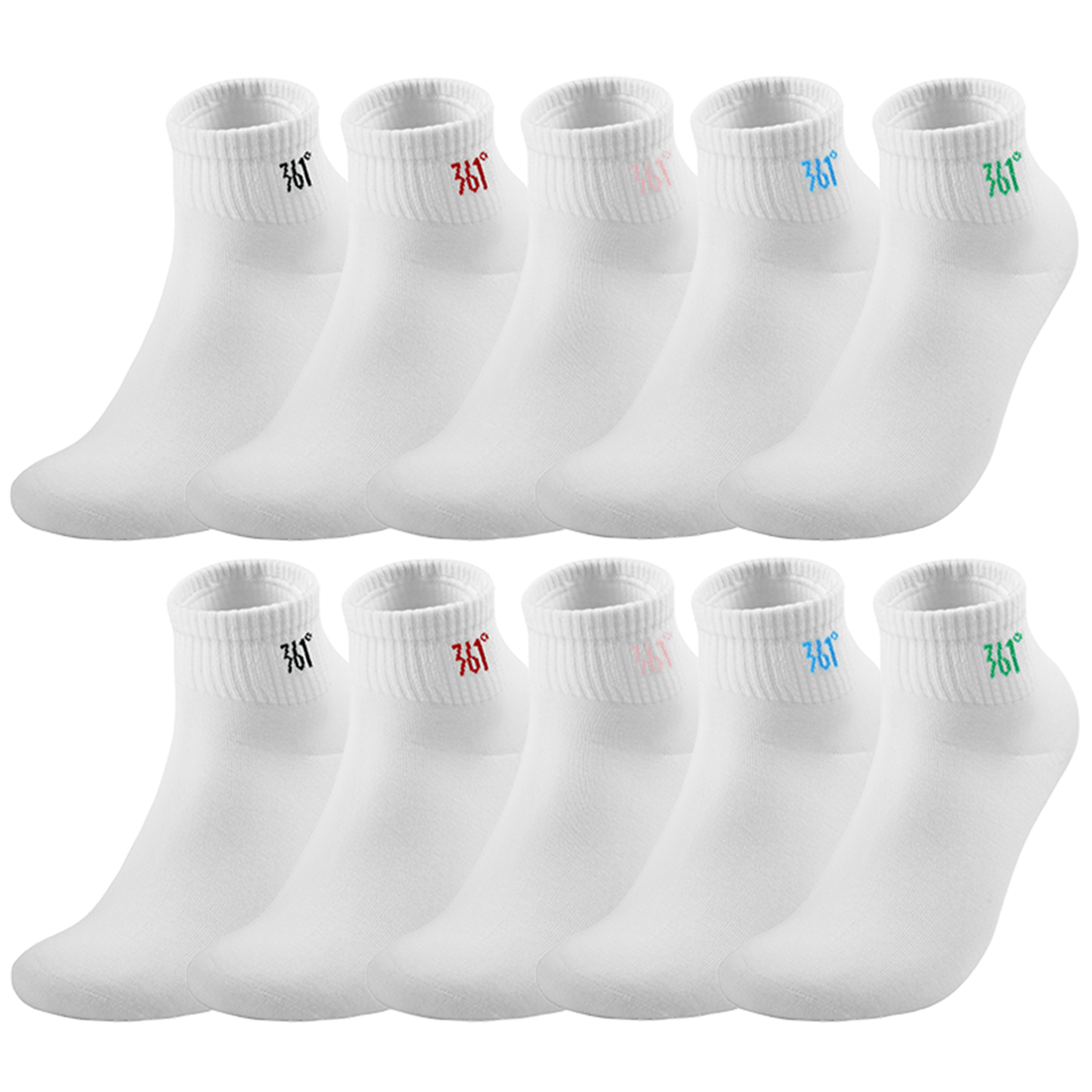 Набор унисекс носков 361°, 10 pack (черный+розовый+red+синий+зеленый)
Набор унисекс носков 361°, 10 pack (черный+розовый+red+синий+зеленый)