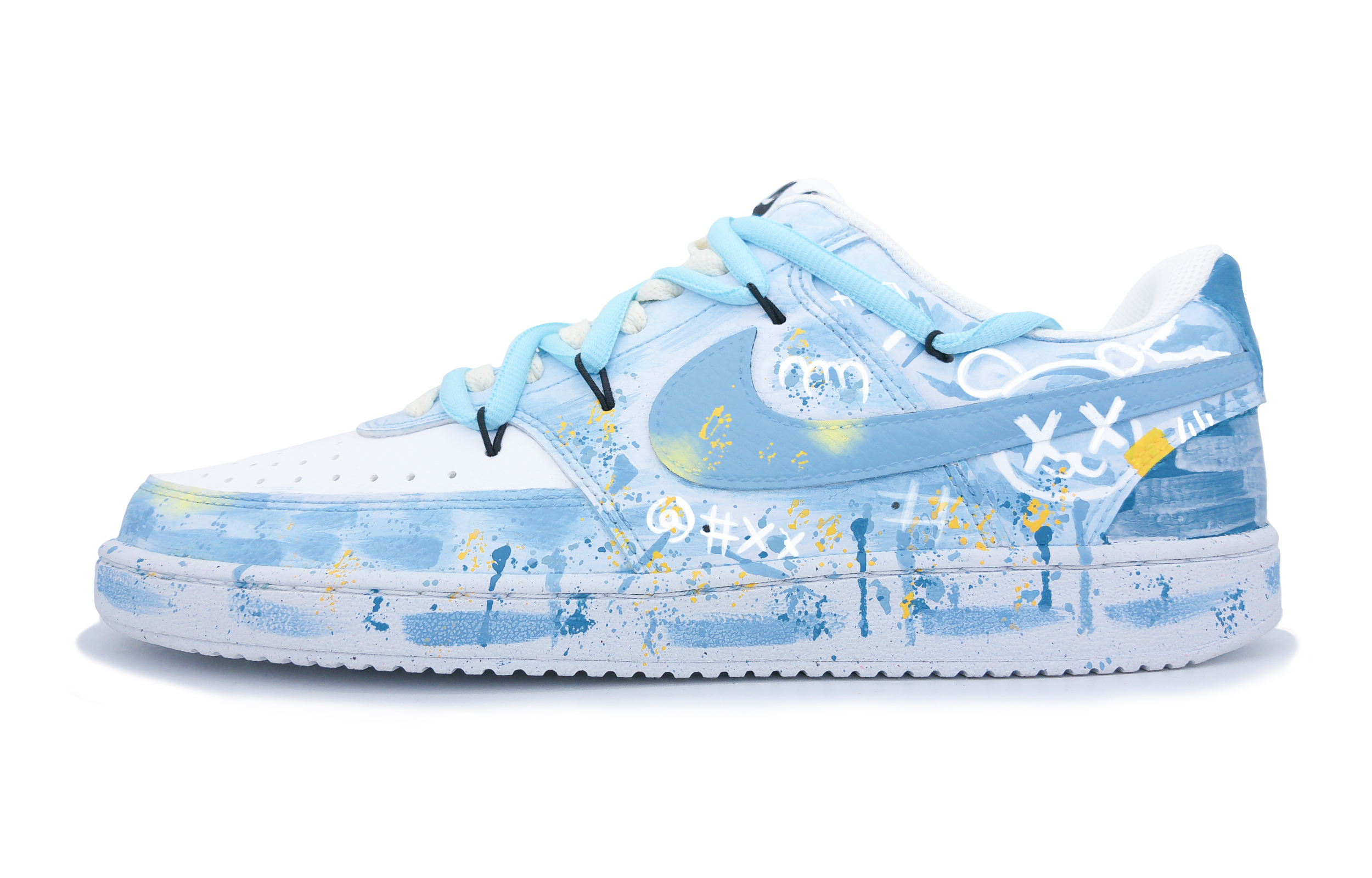 Nike Кроссовки для скейтборда Court Vision 1 Graffiti Bear, износостойкие, низкие, мужские, цвет белый, синий
Nike Кроссовки для скейтборда Court Vision 1 Graffiti Bear, износостойкие, низкие, мужские, цвет белый, синий