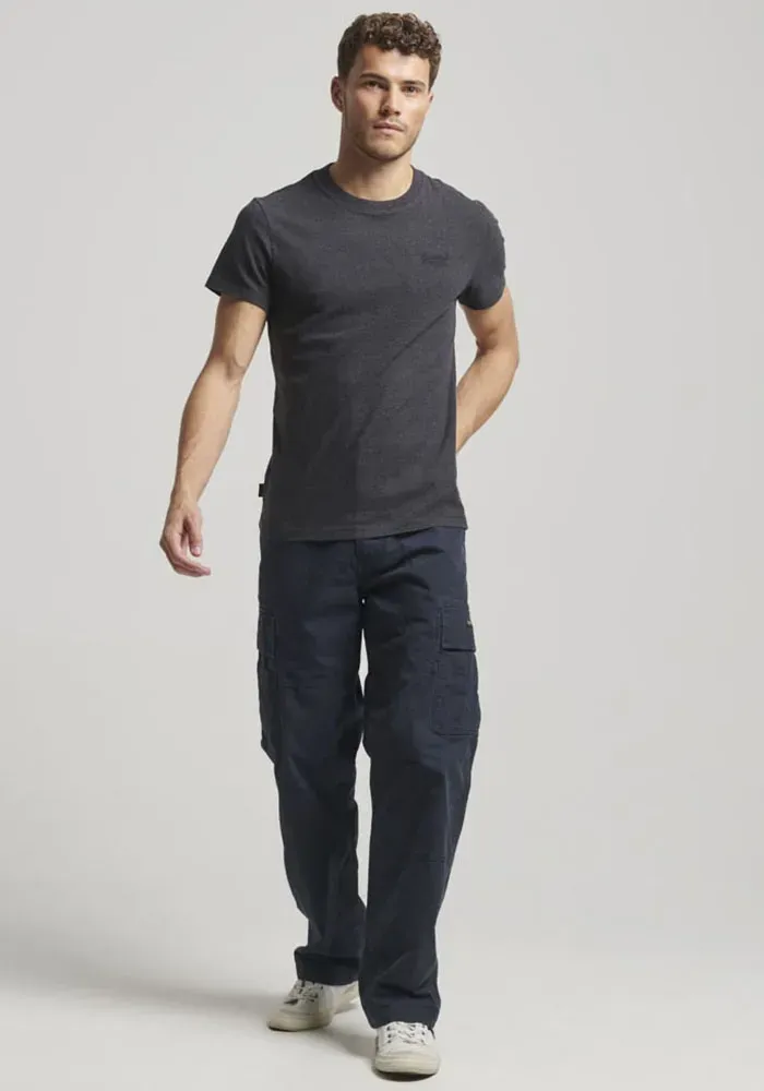 Рубашка с круглым вырезом Superdry "Футболка Essential Logo из органического хлопка", цвет Raven Black Marl 
Рубашка с круглым вырезом Superdry "Футболка Essential Logo из органического хлопка", цвет Raven Black Marl