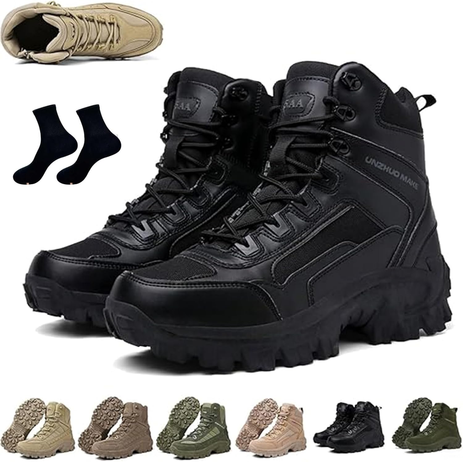 Мужские ортопедические рабочие ботинки GHTRHSB с защитой от проколов, водонепроницаемые, противорастяжительные, для походов, легкие тактические боевые ботинки для активного отдыха с боковой молнией, черный
Мужские ортопедические рабочие ботинки GHTRHSB с защитой от проколов, водонепроницаемые, противорастяжительные, для походов, легкие тактические боевые ботинки для активного отдыха с боковой молнией, черный