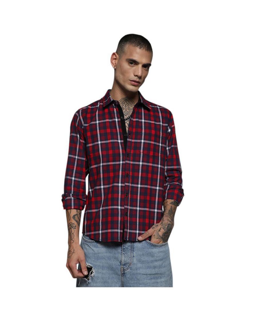 Мужская рубашка в сине-красную клетку Campus Sutra, Red
Мужская рубашка в сине-красную клетку Campus Sutra, Red