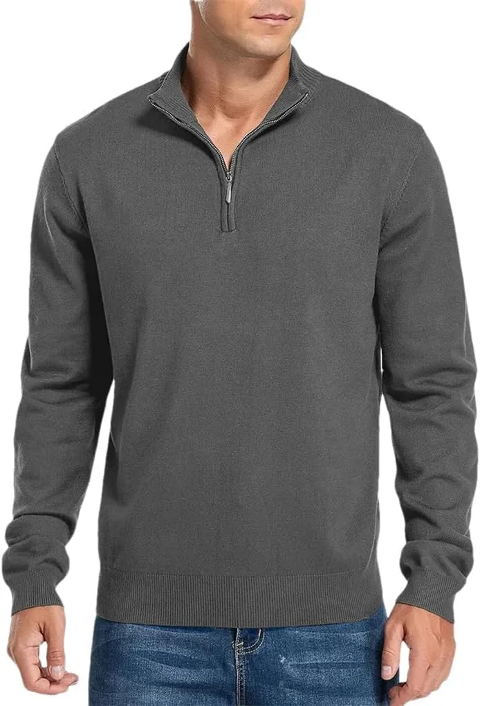 Мужской однотонный полузастегивающийся вязаный пуловер с V-образным вырезом
Мужской однотонный полузастегивающийся вязаный пуловер с V-образным вырезом