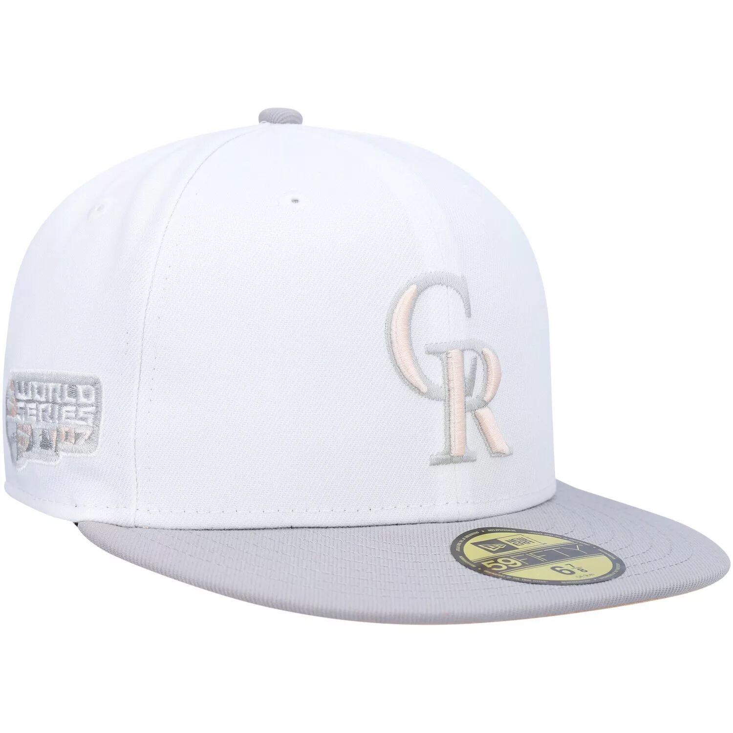 Мужская шляпа New Era белого/серого цвета Colorado Rockies 2007 World Series с боковой нашивкой-нижним козырьком 59FIFTY Облегающая шляпа
Мужская шляпа New Era белого/серого цвета Colorado Rockies 2007 World Series с боковой нашивкой-нижним козырьком 59FIFTY Облегающая шляпа