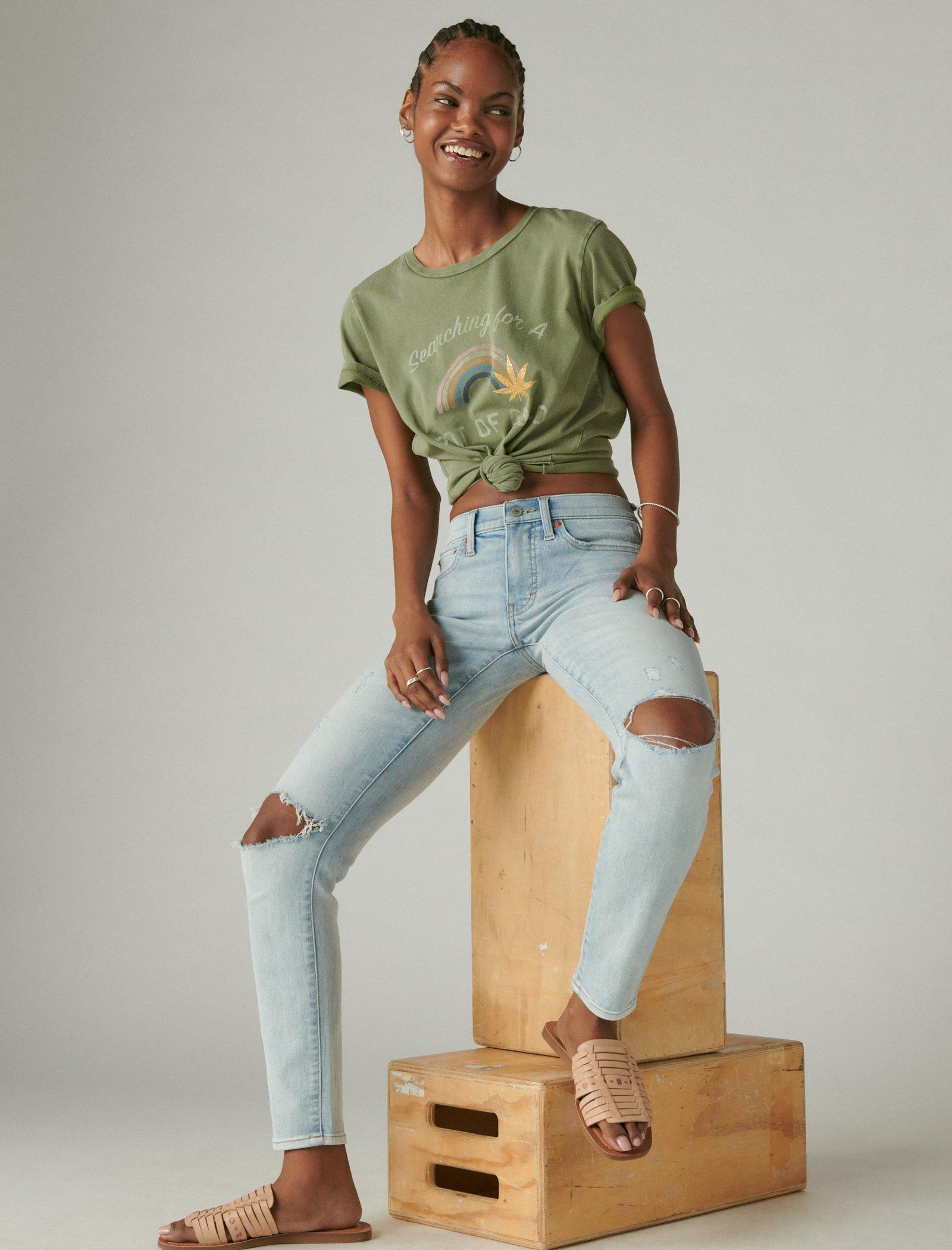 Lucky Brand женские облегающие джинсы средней посадки Ava, цвет medium light blue
Lucky Brand женские облегающие джинсы средней посадки Ava, цвет medium light blue