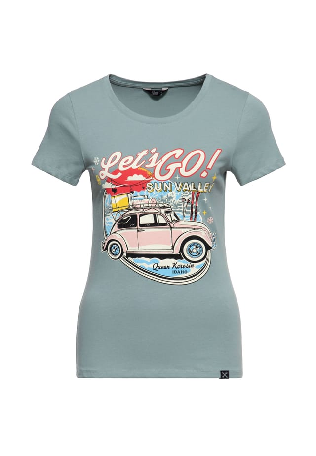 Футболка с принтом в виде старинной машины солнечная долина Queen Kerosin, зеленый
Футболка с принтом в виде старинной машины солнечная долина Queen Kerosin, зеленый