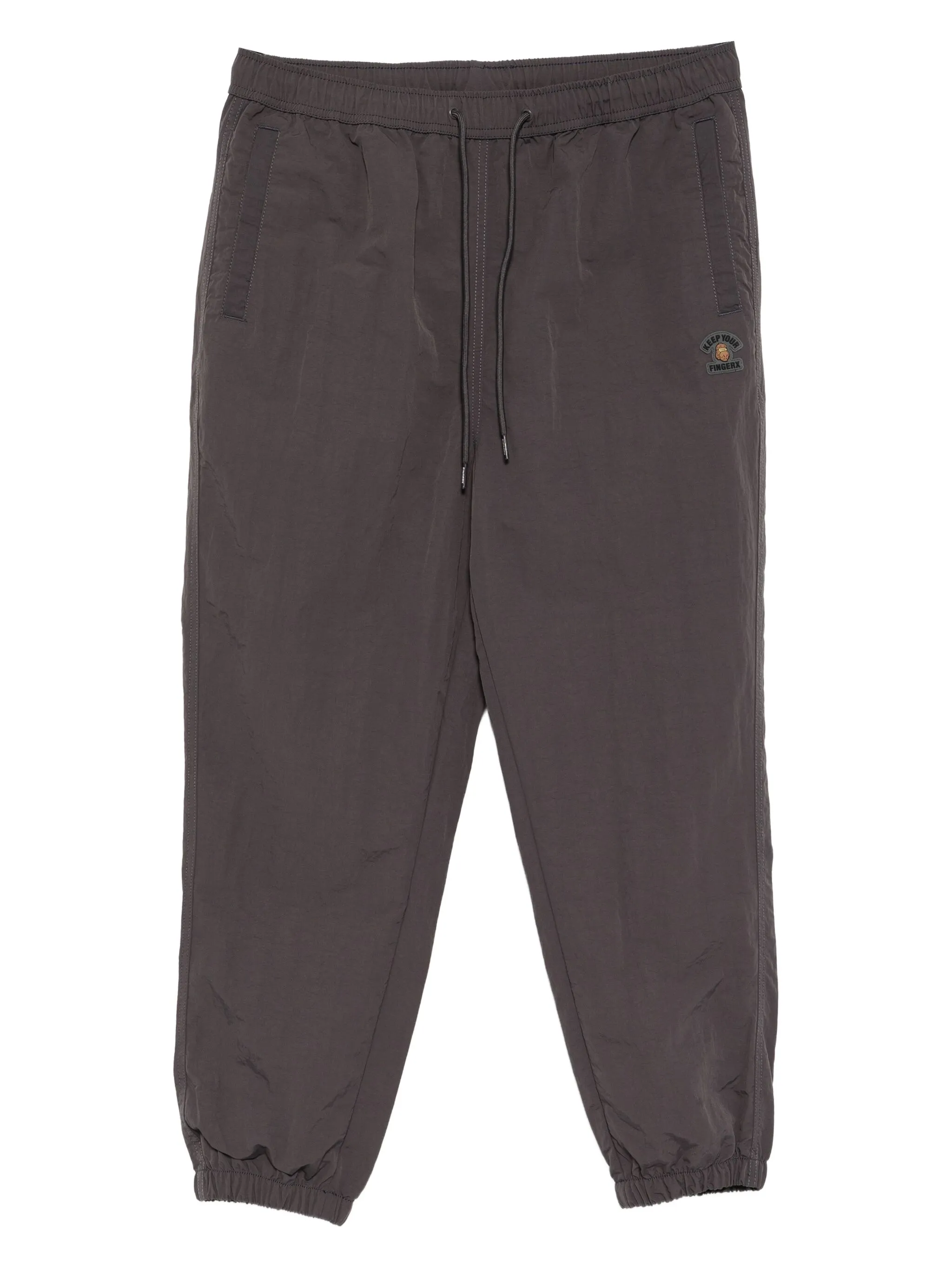 Брюки с нашивкой-логотипом Fingercroxx, серый
Брюки с нашивкой-логотипом Fingercroxx, серый