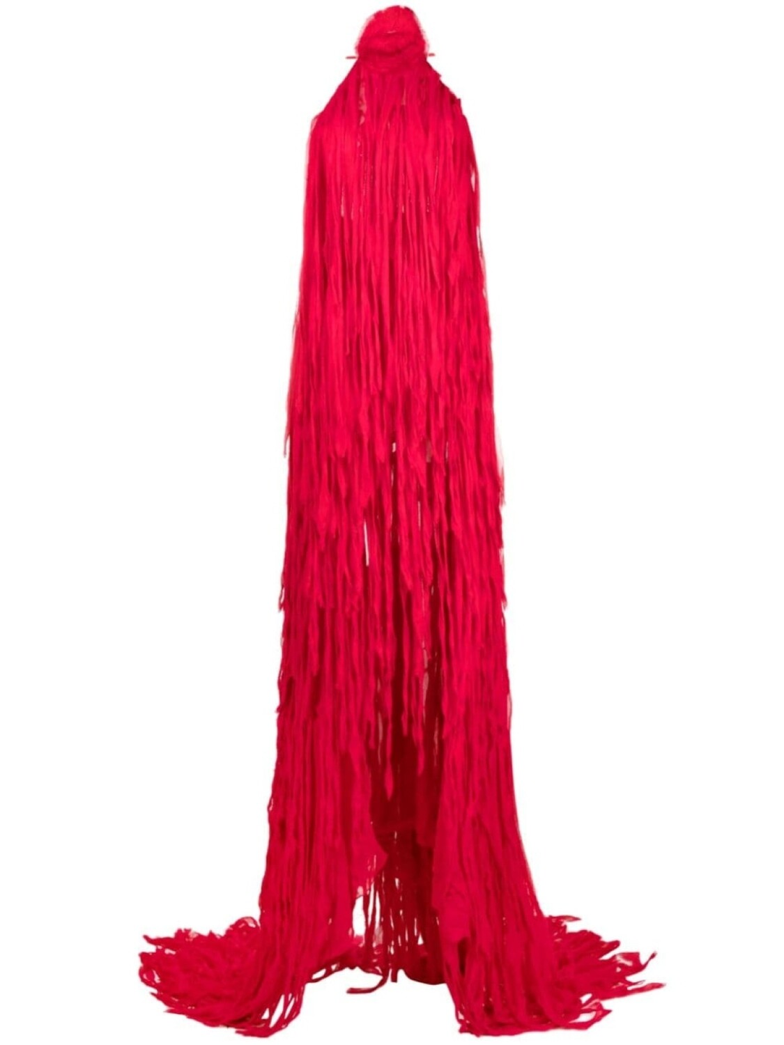 Blumarine длинное платье с вырезом халтер и бахромой, красный
Blumarine длинное платье с вырезом халтер и бахромой, красный
