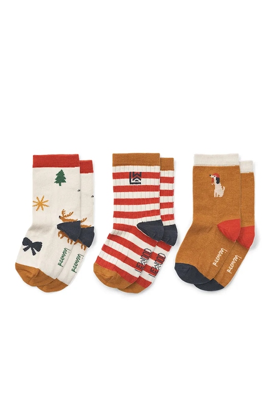 Детские носки 3 пары Liewood, коричневый
Детские носки 3 пары Liewood, коричневый