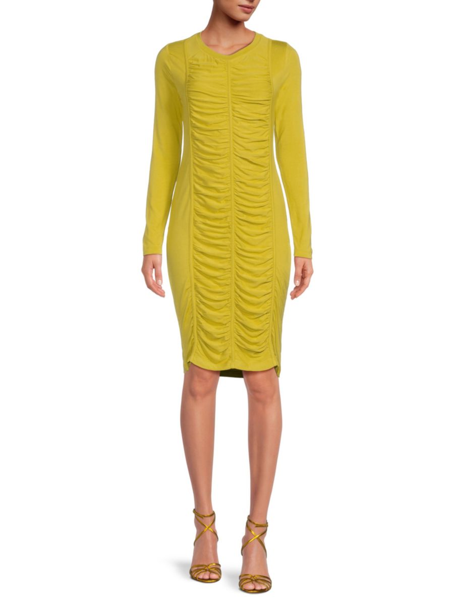 Платье-футляр Kayla с рюшами TRUTH BY REPUBLIC, цвет Jasmine Gold 
Платье-футляр Kayla с рюшами TRUTH BY REPUBLIC, цвет Jasmine Gold