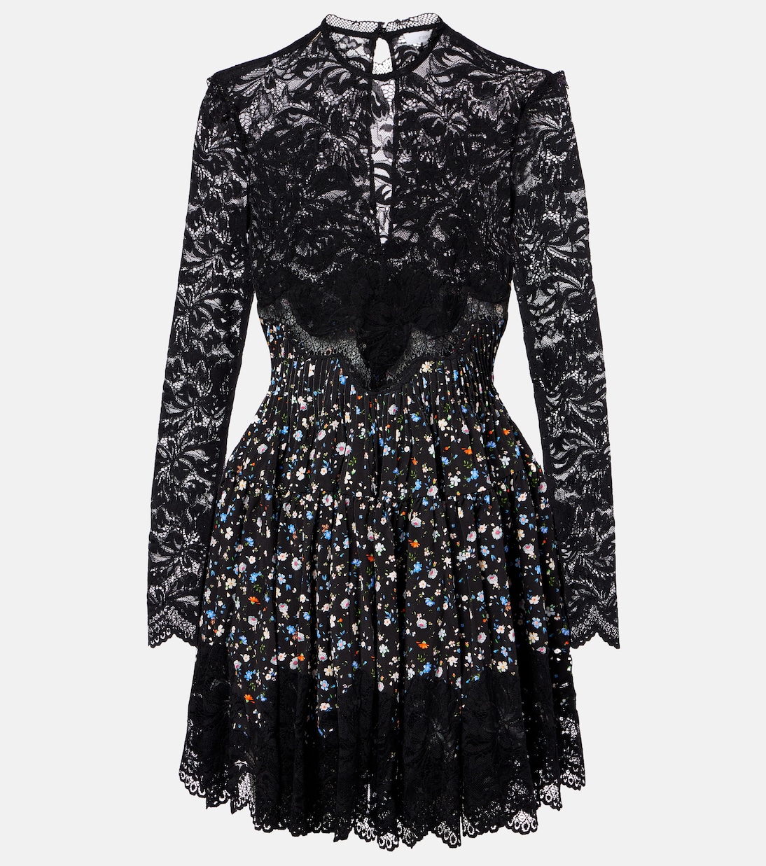 Мини-платье из цветочного кружева Rabanne, черный
Мини-платье из цветочного кружева Rabanne, черный