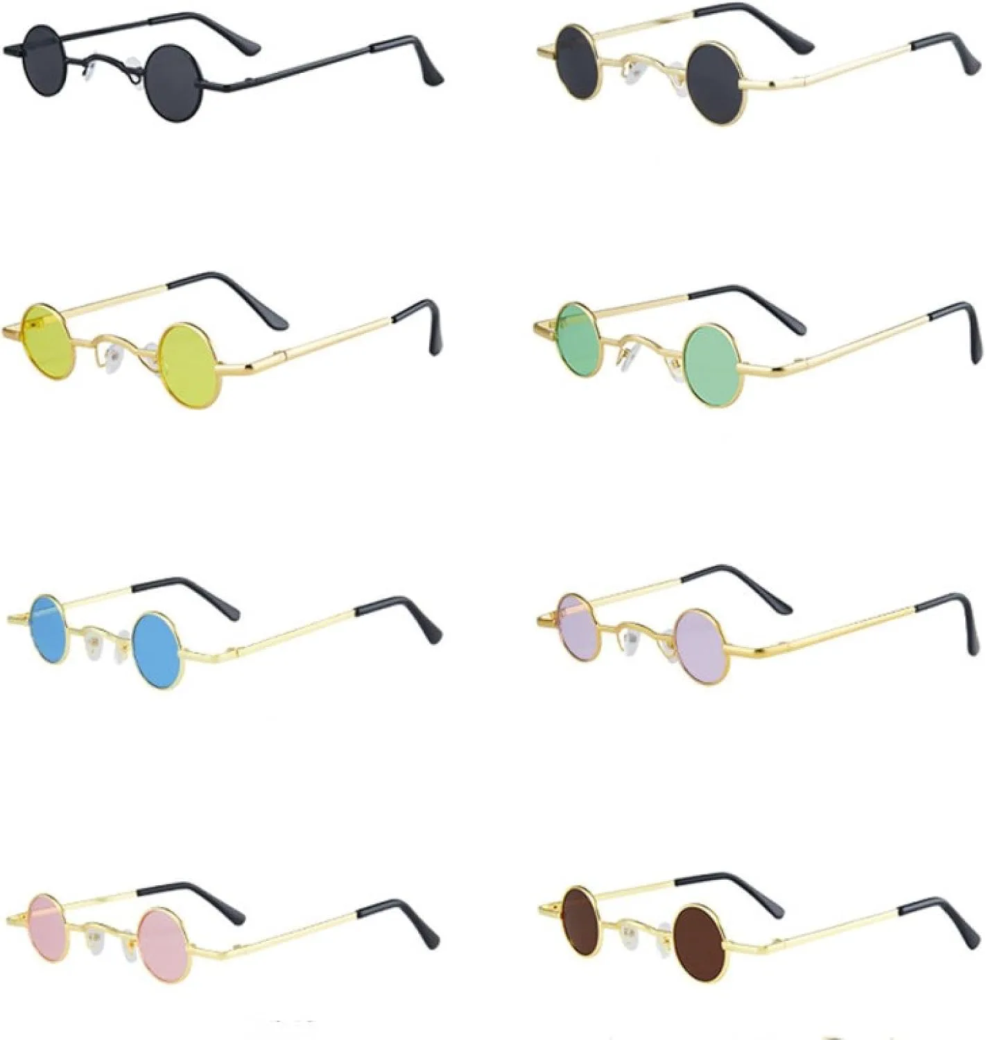 Солнцезащитные очки с защитой от УФ-излучения UV400 | Круглые очки в маленькой металлической оправе | Для занятий спортом на открытом воздухе FYTUP, Gold Red
Солнцезащитные очки с защитой от УФ-излучения UV400 | Круглые очки в маленькой металлической оправе | Для занятий спортом на открытом воздухе FYTUP, Gold Red