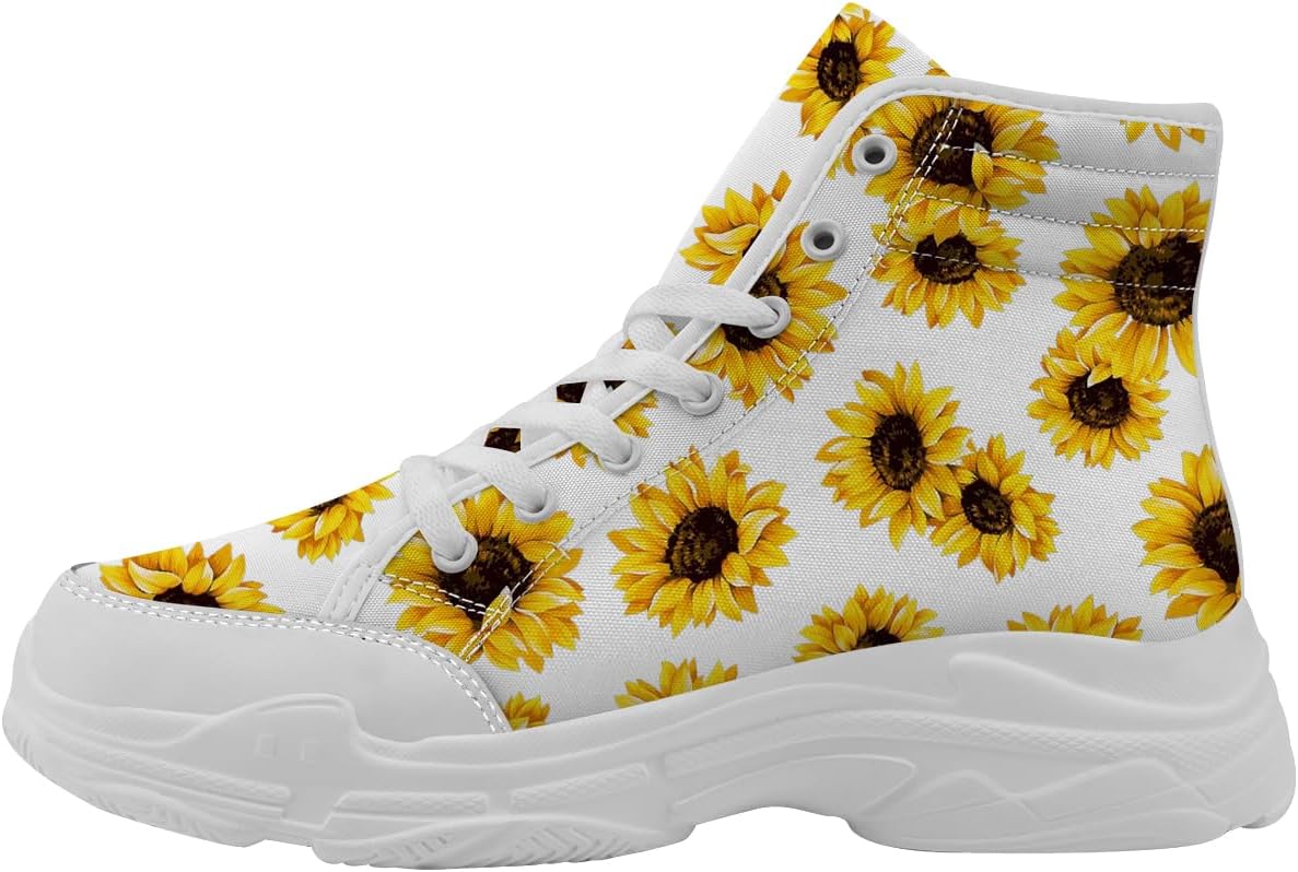 Женские высокие кеды Quorax Sunflower на платформе, кеды на шнуровке из хлопка, подарок для нее или для него, белый
Женские высокие кеды Quorax Sunflower на платформе, кеды на шнуровке из хлопка, подарок для нее или для него, белый