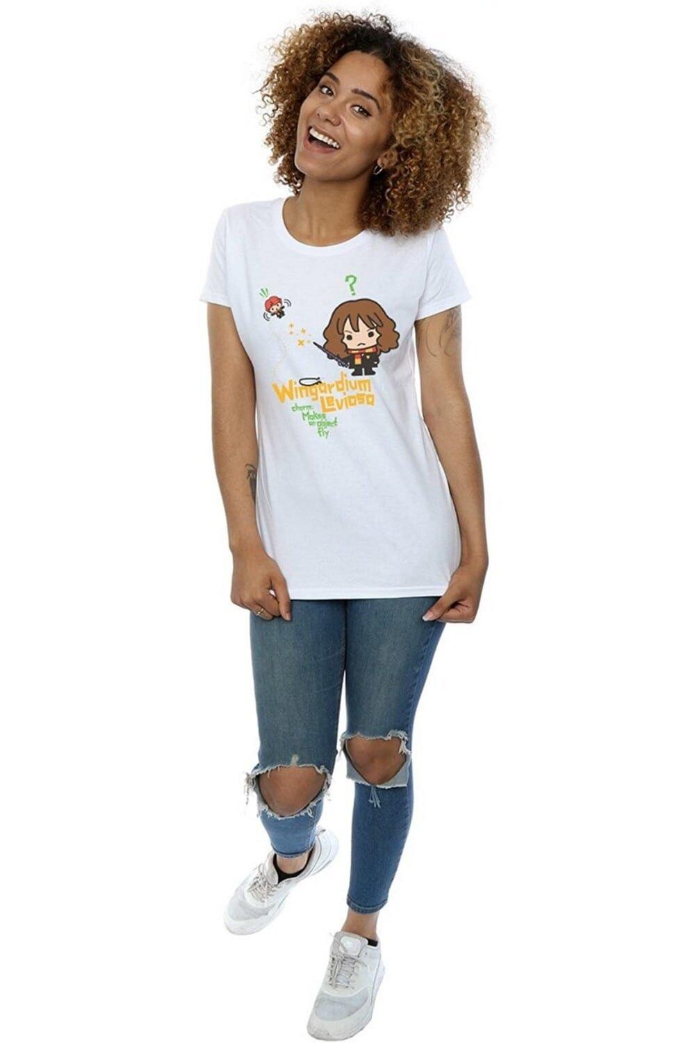 Хлопковая футболка Wingardium Leviosa Hermione Harry Potter, белый
Хлопковая футболка Wingardium Leviosa Hermione Harry Potter, белый