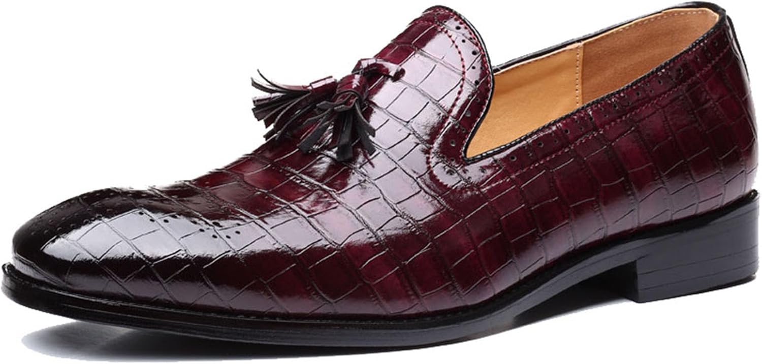 Мужские классические британские туфли-слипоны из искусственной кожи, с резным дизайном, деловые формальные туфли с кисточками Generic, бордовый
Мужские классические британские туфли-слипоны из искусственной кожи, с резным дизайном, деловые формальные туфли с кисточками Generic, бордовый