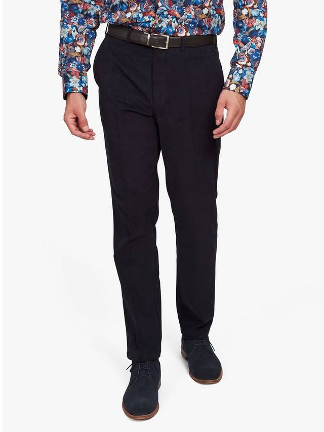 Брюки из матового хлопка Simon Carter, темно-синий 
Брюки из матового хлопка Simon Carter, темно-синий