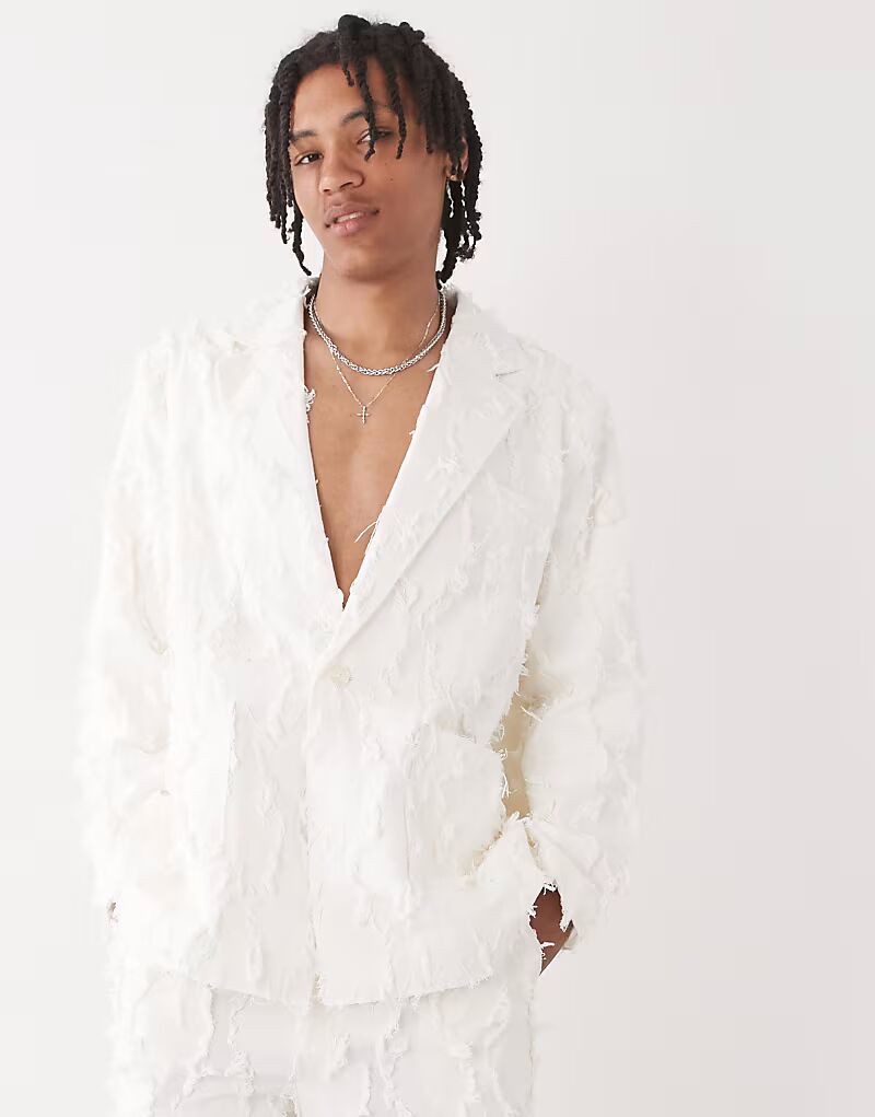 Пиджак свободного кроя Limited Edition кремового цвета с бахромой Reclaimed Vintage
Пиджак свободного кроя Limited Edition кремового цвета с бахромой Reclaimed Vintage