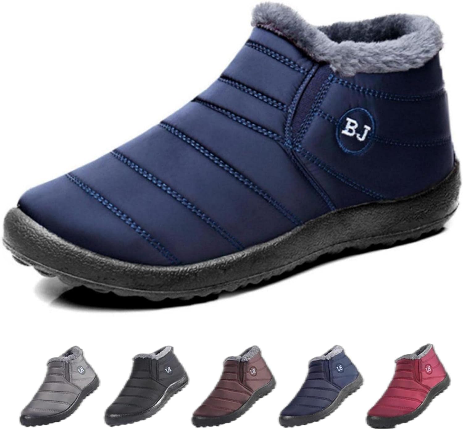 Зимние ботинки для женщин, водонепроницаемые с меховой подкладкой, теплые мужские прогулочные ботинки для улицы, противоскользящие, легкие, ботильоны, зимняя обувь на слип-он (кофейный, 41 EU) Generic, черный
Зимние ботинки для женщин, водонепроницаемые с меховой подкладкой, теплые мужские прогулочные ботинки для улицы, противоскользящие, легкие, ботильоны, зимняя обувь на слип-он (кофейный, 41 EU) Generic, черный