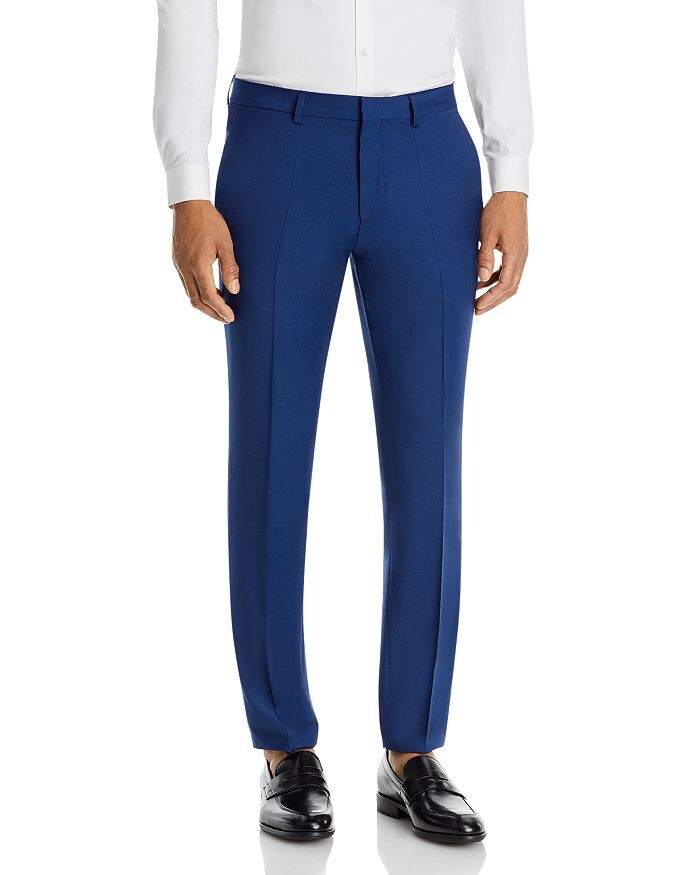 HUGO Hesten Костюмные брюки из эластичной шерсти очень узкого кроя, синий
HUGO Hesten Костюмные брюки из эластичной шерсти очень узкого кроя, синий