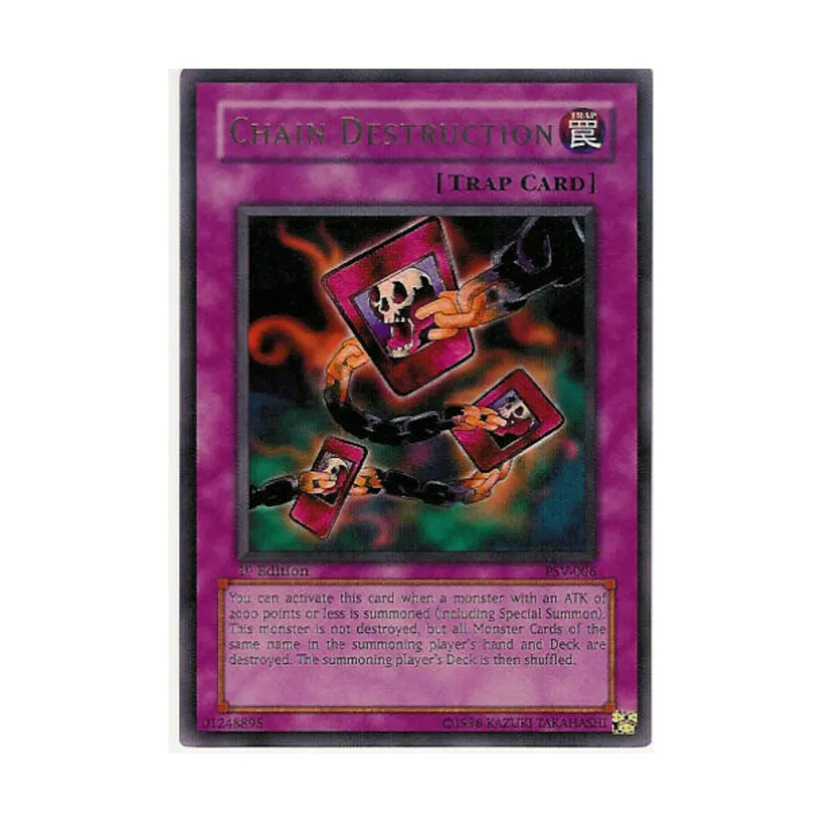 CCG Разрушение цепи (очень редкое), Yu-Gi-Oh - Pharaoh's Servant - Singles
CCG Разрушение цепи (очень редкое), Yu-Gi-Oh - Pharaoh's Servant - Singles