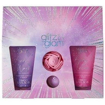 Подарочный набор Glitz & Glam Glimmer, эко-упаковка, 110 мл, гель для душа, 110 мл, лосьон для тела, 80 г, шипучая ванна, 1 цветок для душа Style & Grace
Подарочный набор Glitz & Glam Glimmer, эко-упаковка, 110 мл, гель для душа, 110 мл, лосьон для тела, 80 г, шипучая ванна, 1 цветок для душа Style & Grace