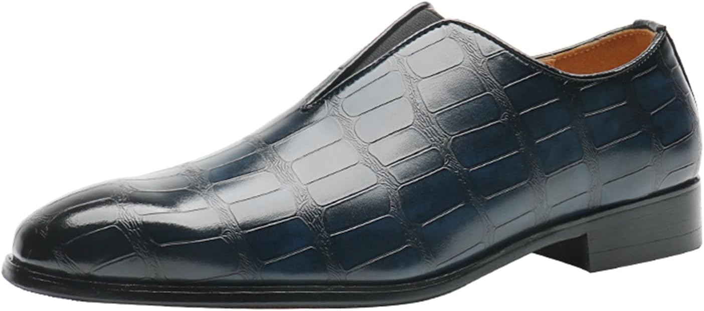 Мужские классические туфли из искусственной кожи без шнурков, повседневные туфли для мужчин Generic, синий
Мужские классические туфли из искусственной кожи без шнурков, повседневные туфли для мужчин Generic, синий