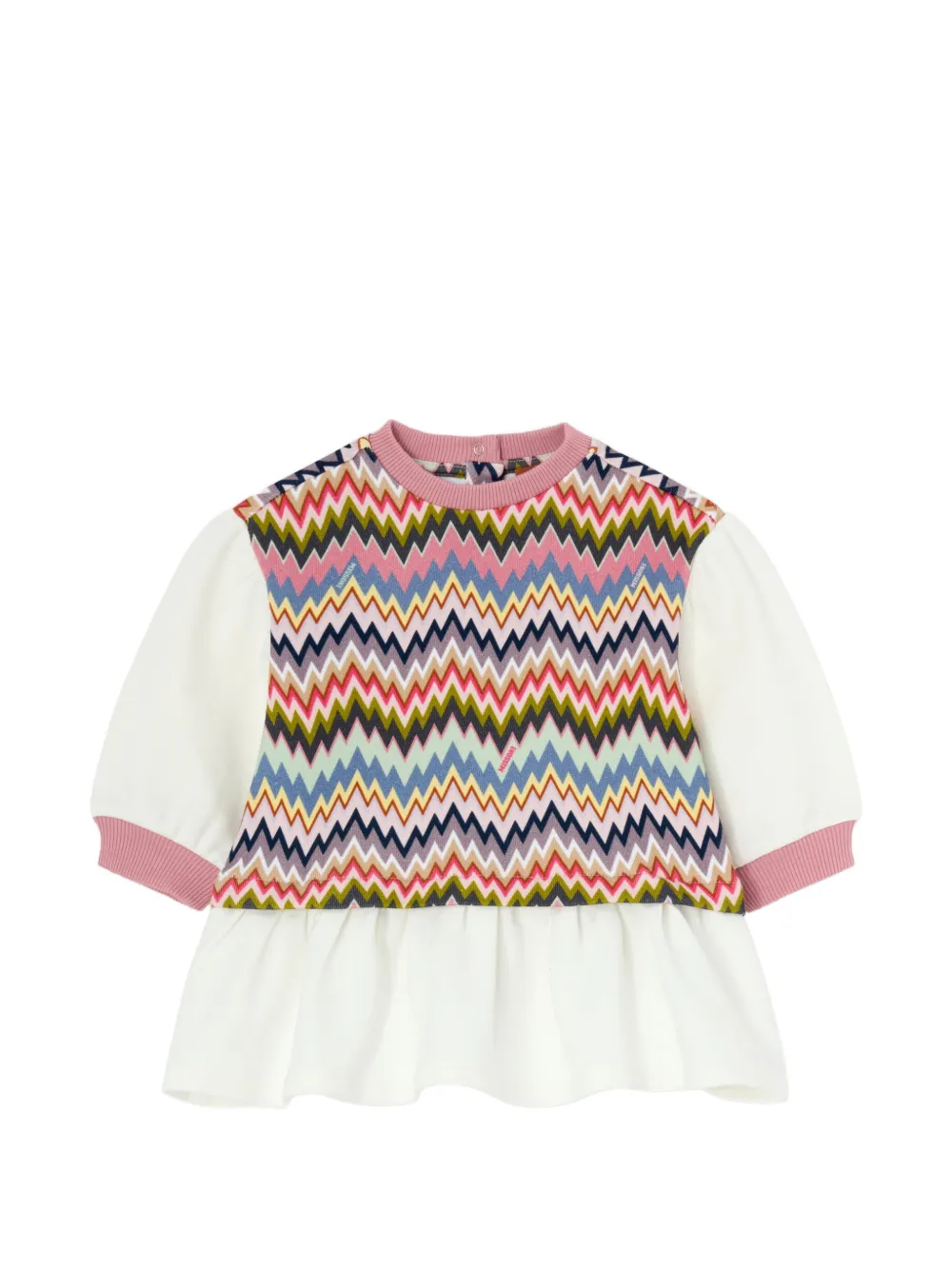 Платье с оборчатым подолом и зигзагообразным узором Missoni Kids, розовый
Платье с оборчатым подолом и зигзагообразным узором Missoni Kids, розовый
