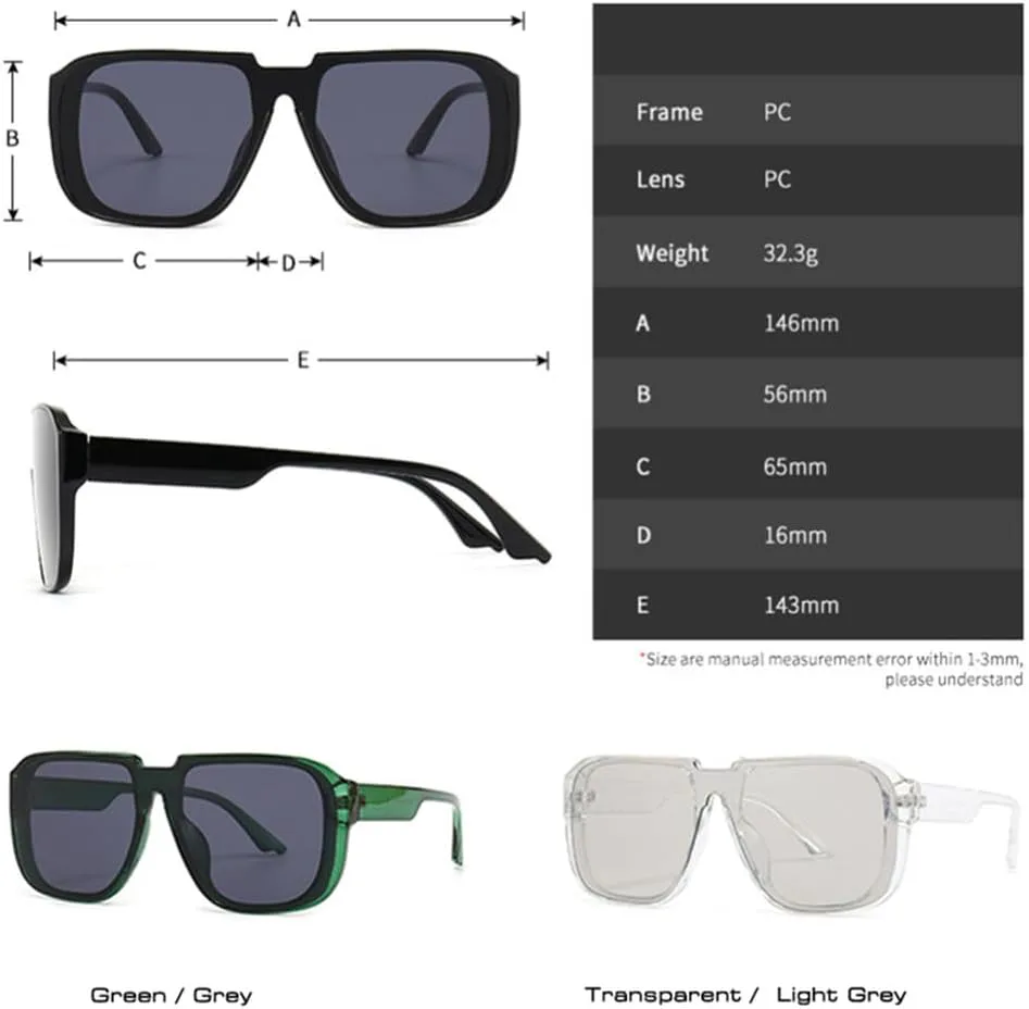 Мужские солнцезащитные очки MUTYNE Retro One Piece с зеркальными линзами и защитой от УФ-излучения UV400. Модные мужские солнцезащитные очки, Gray Yellow
Мужские солнцезащитные очки MUTYNE Retro One Piece с зеркальными линзами и защитой от УФ-излучения UV400. Модные мужские солнцезащитные очки, Gray Yellow