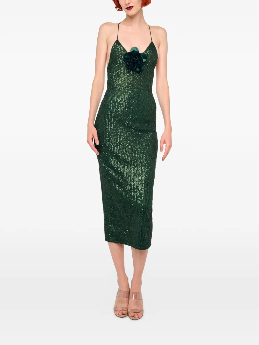 Миди-юбка на молнии Norma Kamali, зеленый
Миди-юбка на молнии Norma Kamali, зеленый