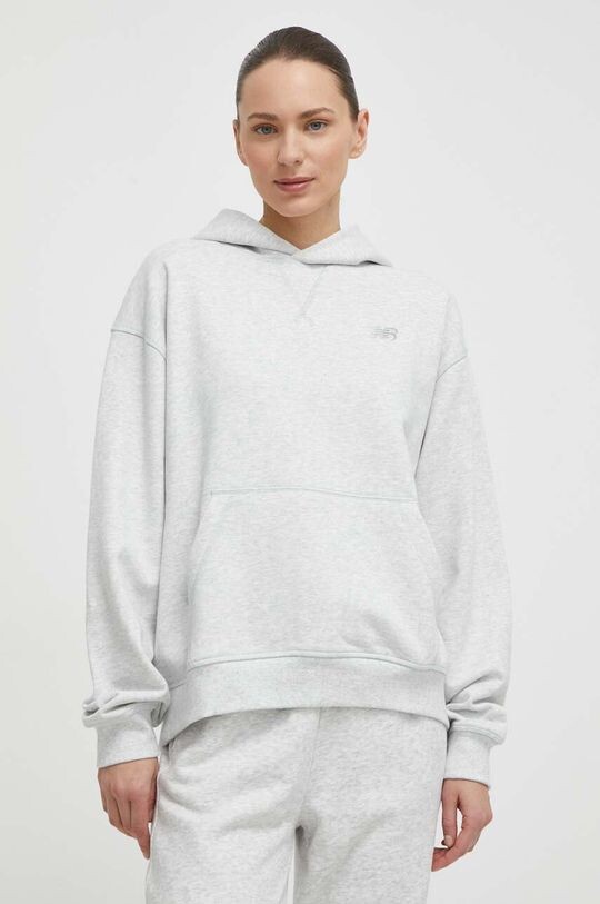 Хлопковая толстовка New Balance, серый
Хлопковая толстовка New Balance, серый