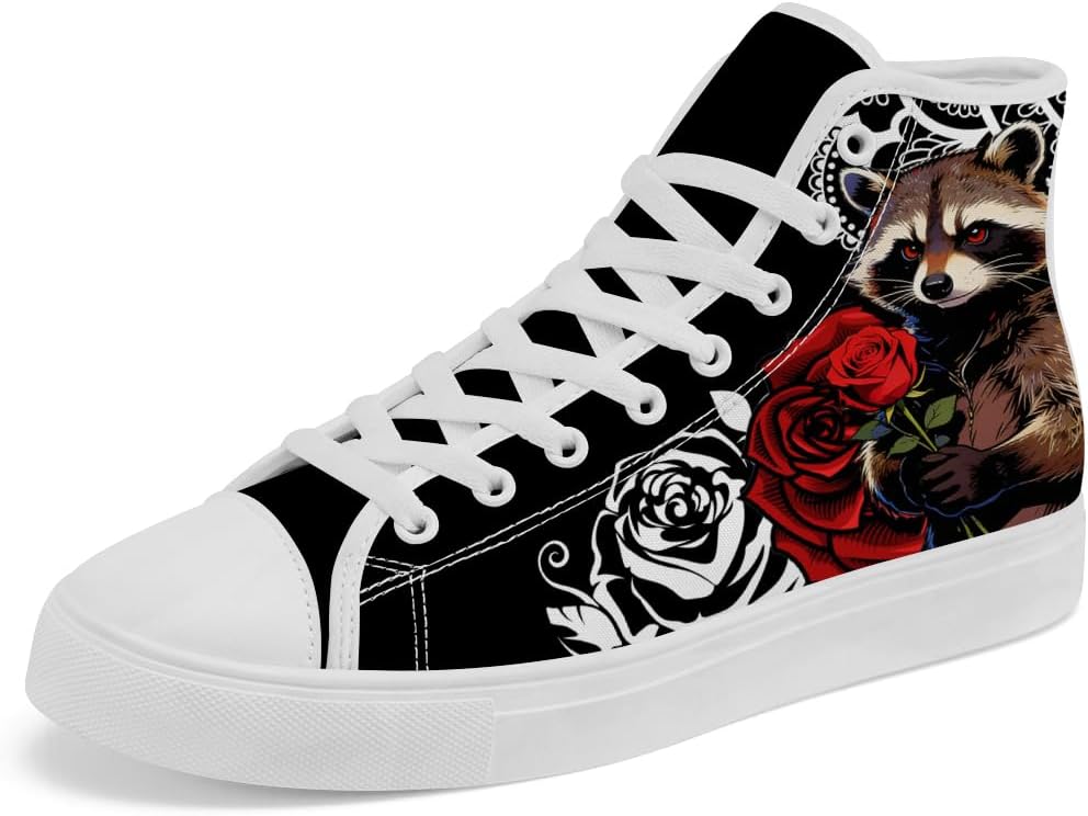 Кеды Raccoon высокие на шнуровке для женщин и мужчин, повседневные кеды Chebing, черный
Кеды Raccoon высокие на шнуровке для женщин и мужчин, повседневные кеды Chebing, черный