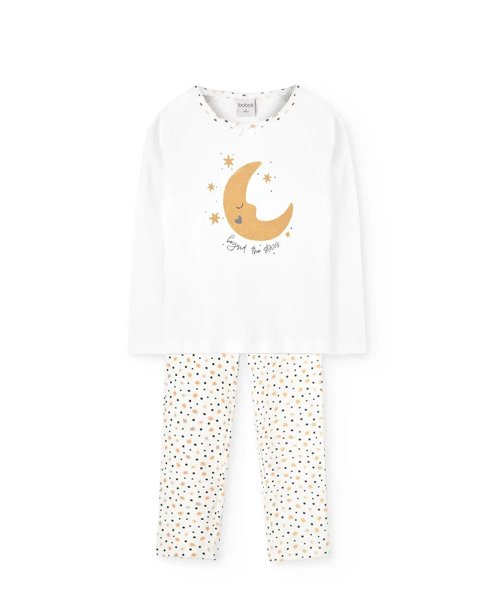 Детская пижама с фантазийным принтом и круглым вырезом Boboli, белый
Детская пижама с фантазийным принтом и круглым вырезом Boboli, белый